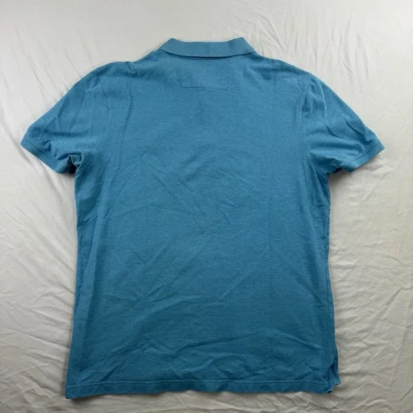 Banana Republic Polo Shirt Mens Large Blue Standard Fit Elephant Logo Preppy - Picture 3 of 8